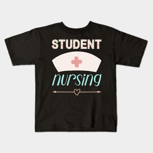 Pastel Nurse Students Nursing Kids T-Shirt